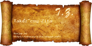 Takácsy Zita névjegykártya
